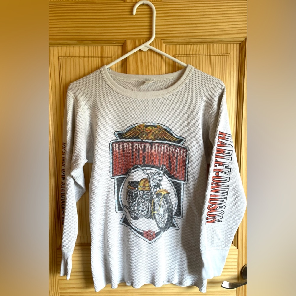SOLD Vintage Harley Davidson Thermal | Women’s Oversized S or M